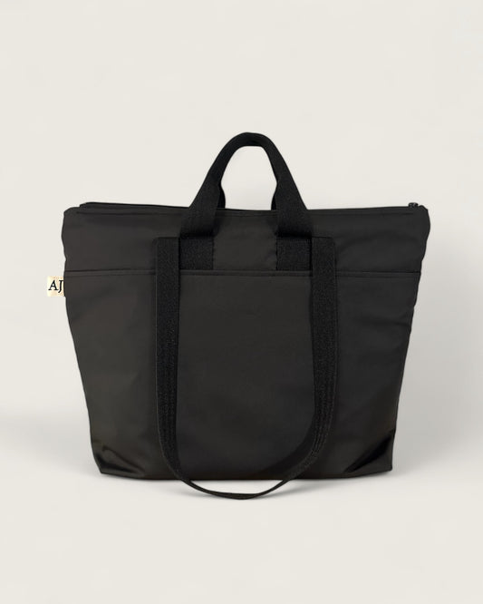 Zipped Bag | Water Resistant Black